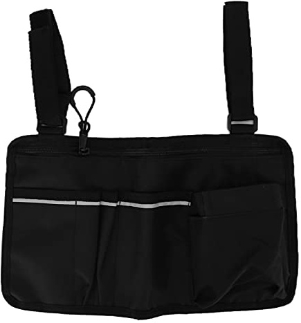 TOTITOM Rollstuhl-Seitentasche 600D Oxford-Stoff-Organizer-Tasche Tragetasche Rollstuhl-Armlehnen-Zubehör für ältere Patienten Armlehnen-Tasche Seitentasche für Rollstühle Geschenk zum Valentinstag