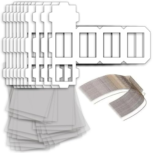 CREATIV DISCOUNT Laternen Bastelset für Eckige Laternen Weiß, 10 weiße Rohlinge, 10 Laternenbügel, 25 Bogen Transparentpapier 22x51 cm, Ideal für 10 Martinslaternen 13,5x13,5x18 cm