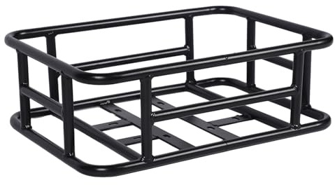 Tonysa Panier de Vélo Arrière en Fer de Grande capacité, Panier de Rangement Arrière de Vélo, Paniers de Vélo en Fil Métallique étanche, Support de Chargement de Vélo, Support de Panier