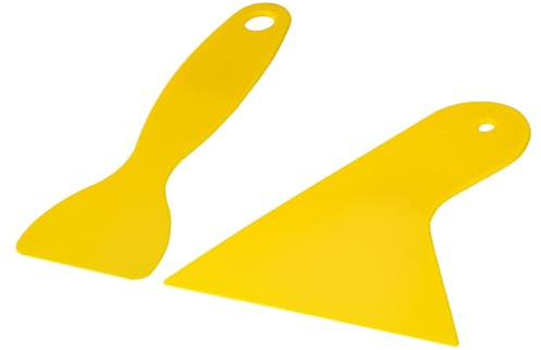 Plastic Scraper Tool for Cleaning 3D Printing - Plastic Putty Knife Resin Remover 2 Pcs - Plastic Spreader for Vinyl Film Car of Air Bubble - Sticker Installation Tool for Decal, Grout Removal