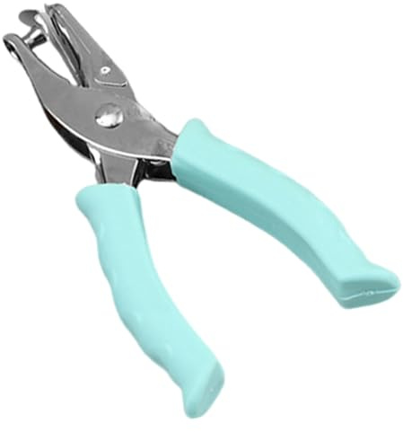 Perforateur portatif monotrou, perforateur 1 trou | Perforateur de papier robuste,Outil artisanal portatif robuste, fournitures scolaires ergonomiques à poignée souple pour carnet de notes et fabricat