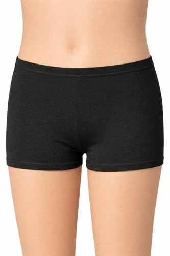 NuJake Girls' Children's Hot Pants Gymnastics & Dance Wear Stretch Shorts Ages 11-12 Years, Black