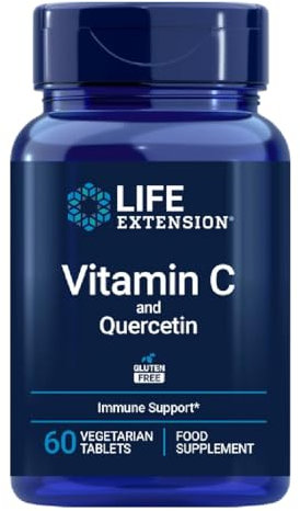 Life Extension - Vitamin C mit Bio-Quercetin Phytosome | Hochwirksame antioxidative Unterstützung für Ihr Immunsystem - 60 Tabletten