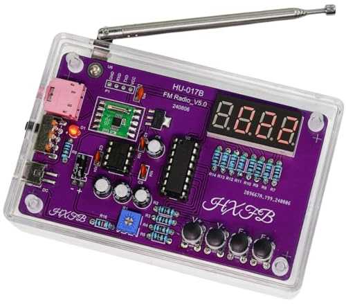 FM Radio Kit Soldering Practice Kit, DIY Electronics Project FM 87-108MHz