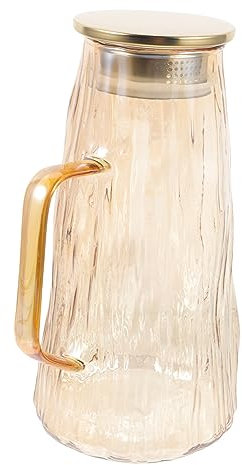 MAGICLULU Pichet À Eau En Verre Élégant Infuseur À Fruits Et Bouteilles Deau Infusée Pour Femmes Pichet À Thé Glacé Pour Réfrigérateur