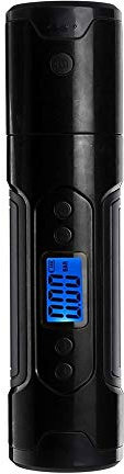 PUTHLLA 150. PSI Pneumatico Pompa Pompa di Aria elettrica Compressore con Batteria Ricaricabile Li-Ion Portatile compressore d'Aria, con Digital LCD. Schermo/GUIDATO Luce per Auto Biciclette(Black)