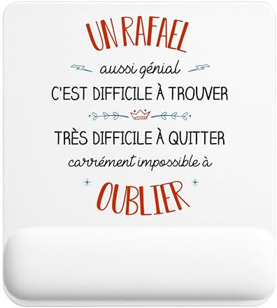 Planetee Tapis de Souris Un Rafael Aussi génial | Accessoire Bureau Ergonomique - Idéal pour Anniversaire, Collègue, Secret Santa Noël, Fête des Pères et Fête des Mères