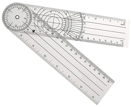 DIYEAH Pvc Goniometer Winkelmesser Medizinisch Transparent Präziser Spinal Gelenkwinkelmesser Aus Kunststoff Für Physio Und Haltungskorrektur Vielseitiges Messlineal Für Bewegungsanalyse