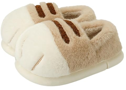 Pantoffeln Damen Geschlossen - Hausschuhe Damen Winter Plüsch Pantoletten Cozy Schlappen Weiche Bettschuhe Leicht Hüttenschuhe Herbst Slippers Kunstpelz Winterschuhe Hausschlappen Rutschfest Slipper