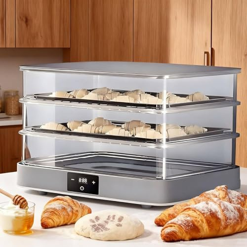 Lievito Elettrico Da 40 Litri, Lievitatore Digitale Per Pane Con Temperatura Regolabile, Timer 24 Ore E Umidità Automatica Per Una Fermentazione Uniforme Uso Domestico In Panetteria