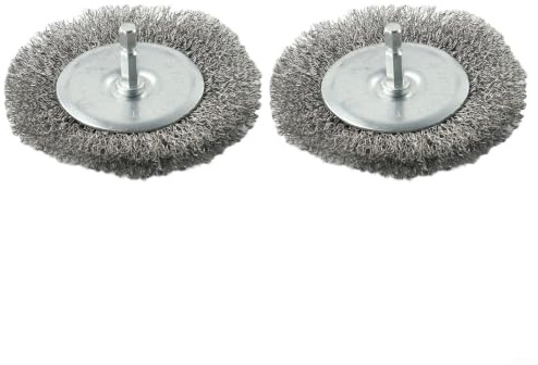 Evenoonest Electric Joint Wire Brush Set for EFB 400/401, Stainless Steel Cup Grinding Wheels,100mm Diameter for Removing Weeds and Moss from Pavement Driveways and Garden Surfaces