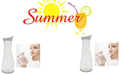 Wasserkaraffe, cc 880 ml mit Deckel Sommeraktion kaufe 2 bezahle eine !