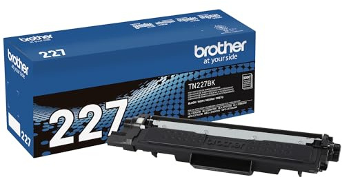Brother Genuine TN227, TN227BK, High Yield Toner Cartridge, Replacement Black Toner, Page Yield Up to 3,000 Pages, TN227BK, Amazon Dash Available