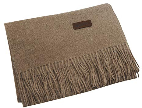 PB-SOAR Unisex XXL Einfarbiger Schal für Winter, Schals Winterschal Damenschal Halstuch Umschlagtuch Pashmina Stola mit Fransen (Dunkel Khaki)