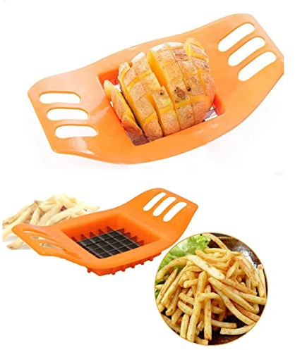 QINGGANGLING999 Taglia Patatine Fritte 1 pz. Patata Bar Chip Macchina da Taglio Francese Fry Cutter Verdure Verdura Chopper Potato Affettatrice Accessori for Utensili da Cucina Taglia Patate