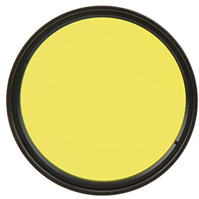 Akozon Filtro Delgado de Cámara Filtro de Lente de 52Mm Filtro de Lente de Cámara de Vidrio óptico para Cámaras Digitales Serie para Video Vlog Fotografía de Retrato(Amarillo)