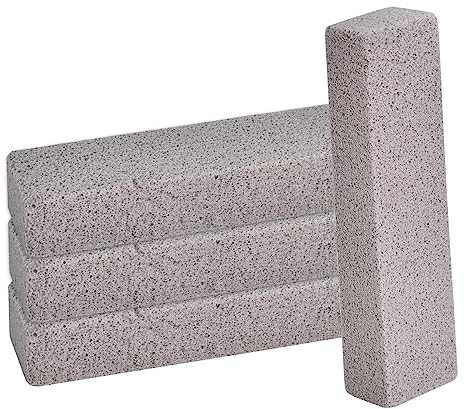 4 Spazzole per la Pulizia della Pietra Pomice, per Barbecue, Blocchi di Pomice, Blocchi di Pulizia per WC, Blocchi Forti per Barbecue, Cucina, Forno, Doccia, Lavandino