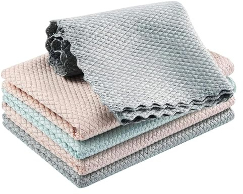 Shiny Wipes Reinigungstuch, streifenfreie Mikrofasertücher, Auto-Mikrofaser-Handtuch, streifenfreie Mikrofasertücher, Reinigungstücher, fusselfrei, Fischschuppentücher, Geschirrtücher sehr saugfähig