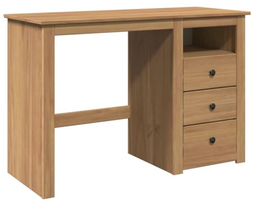 vidaXL Schreibtisch Panama 112x45x75 cm Massivholz Kiefer