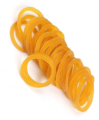 SEWACC 100g Natural Stretchable Rubber Bands Elastic Loom Bands Refill Ring Sizer