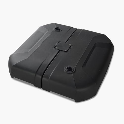 PURPLE LEAF Sonnenschirmständer BLCJX150 für Ampelschirm, Schwarz | Ampelschirmständer, Inkl. Kreuzsockel, Robustes HDPE, Sand- & Wasserfüllung, für Sonnenschirm groß, Bis 150 kg Gewicht