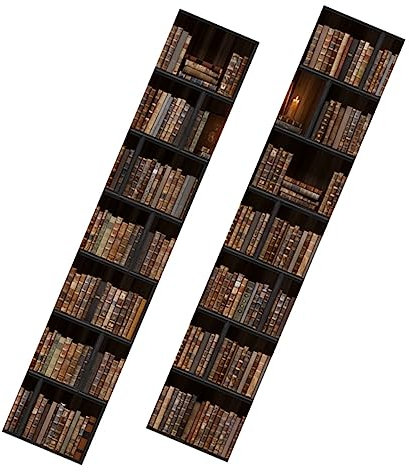 Garneck 3d Tür Aufkleber Pvc Aufkleber Home Decor Gefälschte Bücherregal Tür Wandmalereien Mt319