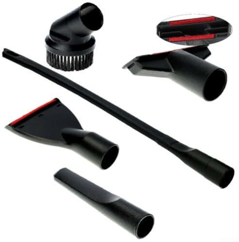 Yhenlovtt Juego de 6 accesorios para aspiradora, adaptadores de manguera de vacío, boquilla de cabezal de cepillo de pelo de caballo, herramienta para hendiduras para sofá, cama, alfombra