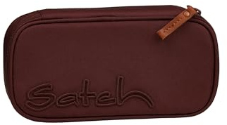 satch Extra stort fodral inkl. Trennfach dragkedja Stiftehalter Geodreieck Sichtfenster för Stundenplan, Nordic Ruby, Talla única, modern
