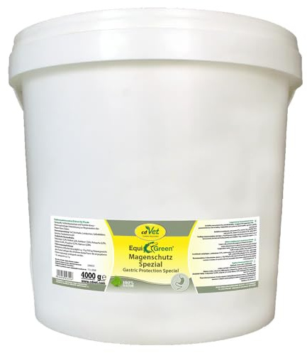 EquiGreen Magenschutz Spezial 4 kg | Ergänzungsfuttermittel für Pferde - Säurepuffer, Schleimhautschutz und Toxinbindung - fütterungsbedingte Unterstützung zur Regeneration des Magen-Darm-Traktes