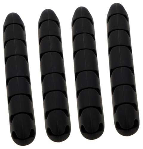 NUOBESTY 4stücke Kabelhalter Für Schreibtisch Kabelclip Selbstklebender Kabelmanager Kabelhalterclip Usb-kabelmanager Kopfhörerkabelmanager Kabelmanagementclips Kabelorganizer Stabiler