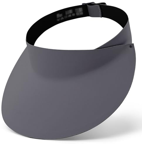 MK MATT KEELY Solskärm keps kvinnor brett brätte golfvisir damer en del lätt löparhatt med UV-skydd, Mörkgrått, one size