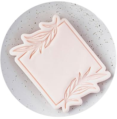 Hermosos moldes de galletas con marco estampado, herramienta resistente para hornear cocina para crear diseños de galletas con patrón coreano