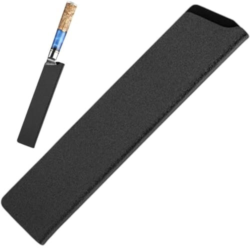 Luxylei Knife Edge Guards, Black Knife Sheath Sleeves Waterproof Knife Guard, Abs Plastic Blade Cover Protector for Storage Knives