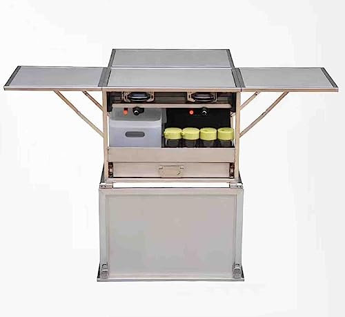 GYKOZY Console da Cucina Mobile per Auto Pieghevole per Esterni, Forniture per Esterni, Utensili da Cucina, Campeggio, Picnic, Attrezzatura per la Guida autonoma