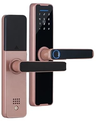 Tuya-cerradura Biométrica Con Huella Dactilar, Dispositivo De Cierre Electrónico Inteligente Con Bluetooth, Control Remoto De Desbloqueo Sin Llave(240 6085)