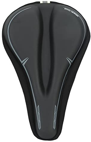 ZDETGU Copribici in Memory Foam – Sottosella Ergonomico Morbido con Design Antiscivolo, Comfort Traspirante per Uomini e Donne, Strisce Riflettenti per la Guida Notturna