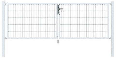 Alberts 648473 Doppeltor Flexo mit Zubehör | Verschiedene Breiten und Höhen | anthrazit | Breite 200 cm | Höhe 200 cm