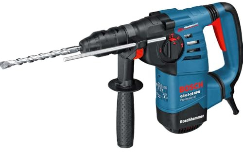 Bosch Professional Rotary Hammer GBH 3-28 DFR (110 V, with SDS Plus, L-Shaped Design, incl. Quick Change Chuck 13 mm, SDS Plus Quick-Change Chuck, Auxiliary Handle, Carrying Case)