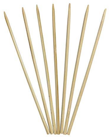 1000 Count | KingSeal Bamboo Wood Corn Dog Skewers, Sticks, 8.75 Inches, 5mm diameter, Commercial Bulk Pack - 1 Box of 1000