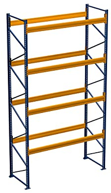 Palettenregal Schwerlastregal 2.90 m x 4.00 m (LxH) | 1 Feld Fachlast 1850 kg für bis zu 15 Europaletten | Schwerlastregal Lagerregal Regal
