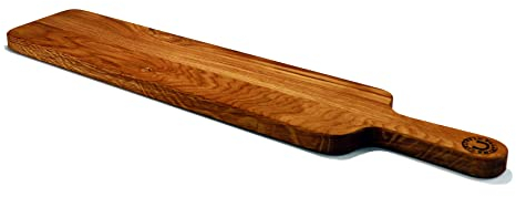 Palatina Werkstatt ® exklusives Servierbrett Käsebrett mit stabilem Griff | aus Fassdauben von alten Weinfässern (Eiche) von Hand gefertigt | VK: 89,- €