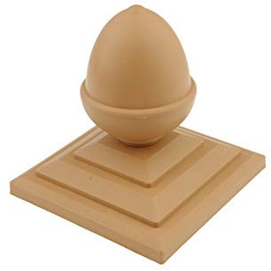6 x Linic Harvest Gold Acorn Fence Top Finials & 3 Fence Post Cap. Rot Proof, UK Made. (GT0010) Free UK Postage
