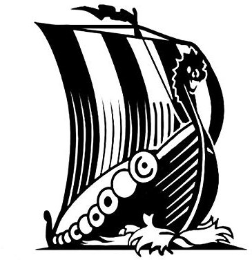 SUIFENG Autoaufkleber 14.2X16.8Cm Interessante Drachenschiff Boot Segel Seemann Dekor Auto Aufkleber Vinyl Grafikzubehör Schwarz/Silber