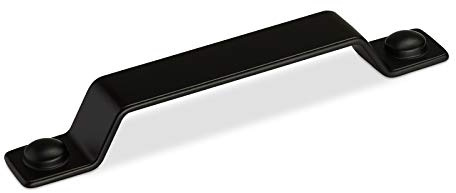SOTECH 10 x Möbelgriffe KNUT BA 160 mm schwarz lackiert | Länge Schrankgriffe mit 189 mm von Schüco