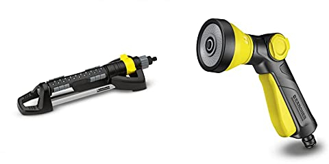 Kärcher Premium Oscillating Sprinkler - OS 5.320SV & 2.645-266.0 16.7 x 56.5 x 14.8 cm Multi-Spray Gun - Yellow/Black