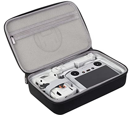 JSVER Mini 3 Pro/Mini 3 Bolsa,Funda para dji Mini 3 Pro/Mini 3 y Accesorios Estuche de Almacenamiento Rígido EVA Compatible con dji Mini 3 Pro-Negro
