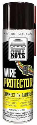 Rust Kote Corrosion Protection RustKote Wire Protector - Aerosol Can 15oz - Stops Oxidation - Lifts and Repels Moisture - Car/Trailers/RV/Bus/Farm Equipment