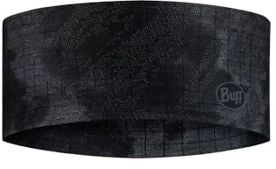 BUFF®| Cinta CoolNet UV® Wide Hombre Mujer Adulto Comoda, Proteccion UPF50, Deporte, Elastica, Material Reciclado, Calidad, Talla Única, Gris