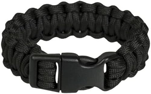 Paracord Survival - Pulsera de supervivencia (2,20 x 18 cm, 20,5 cm, 23 cm de largo, cuerda de emergencia), Handgelenkumfang: L = ca. 23 cm, 20,5cm oder 18cm, Paracord