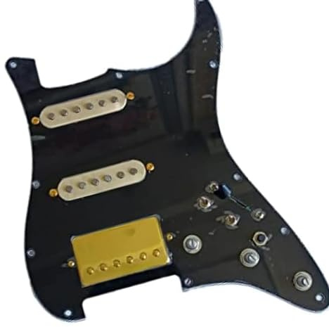 Schlagbrett-Tonabnehmerteile für E-Gitarre Vorverdrahtete ST E-Gitarre HSS Schlagbrett Coil Split Set Multifunktionsschalter Alnico 5 Pickups Gitarrenteile